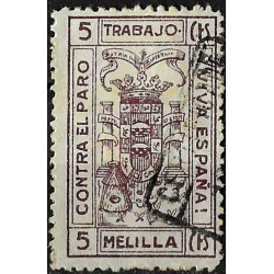 Viñeta. Contra el Paro. Trabajo. Melilla. 5 Céntimos (Usado)