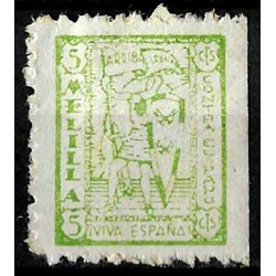 Viñeta. Contra el paro. Melilla. 5 Céntimos (Usado)