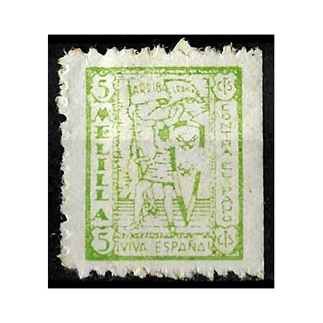 Viñeta. Contra el paro. Melilla. 5 Céntimos (Usado)