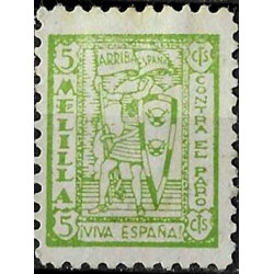 Viñeta. Contra el Paro. Melilla. 5 Céntimos (Usado)