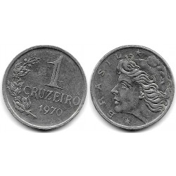 (581) Brasil. 1970. 1 Cruzeiro (MBC+)