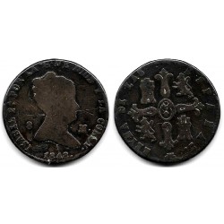 Isabel II. 1848. 8 Maravedí (BC/BC-) Ceca de Segovia