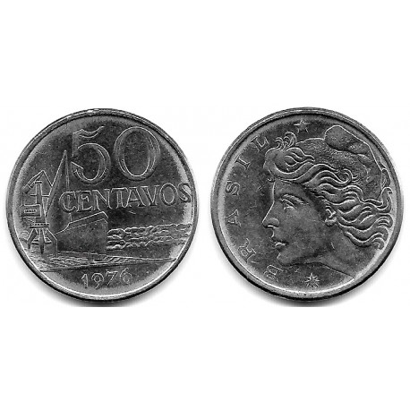 (580b) Brasil. 1976. 50 Centavos (EBC)