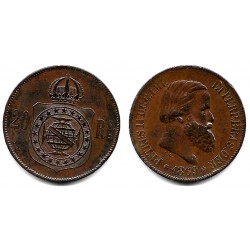 (474) Brasil. 1869. 20 Reis (MBC)