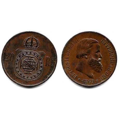(474) Brasil. 1869. 20 Reis (MBC)