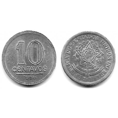 (564) Brasil. 1956. 10 Centavos (MBC)