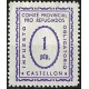 Viñeta. Comité Provincial Pro Refugiados. Castellón. 1 Peseta (Nuevo, con señal de fijasellos)
