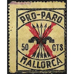 Viñeta. Pro Paro. Mallorca. 50 Céntimos (Nuevo, con señal de fijasellos)