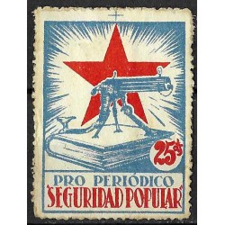 Viñeta. Pro Periódico. Seguridad Popular. 25 Céntimos (Usado)
