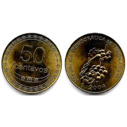(5) Timor Oriental. 2004. 50 Centavos (SC)