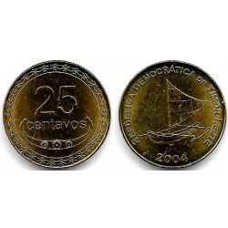 (4) Timor Oriental. 2004. 25 Centavos (SC)