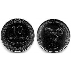 (3) Timor Oriental. 2004. 10 Centavos (SC)