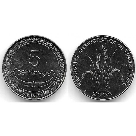 (2) Timor Oriental. 2004. 5 Centavos (SC)