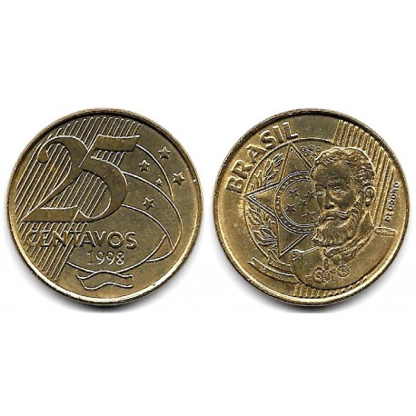 (650) Brasil. 1998. 25 Centavos (EBC)