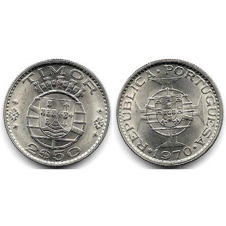 (20) Timor Oriental. 1970. 2,5 Escudos (SC)