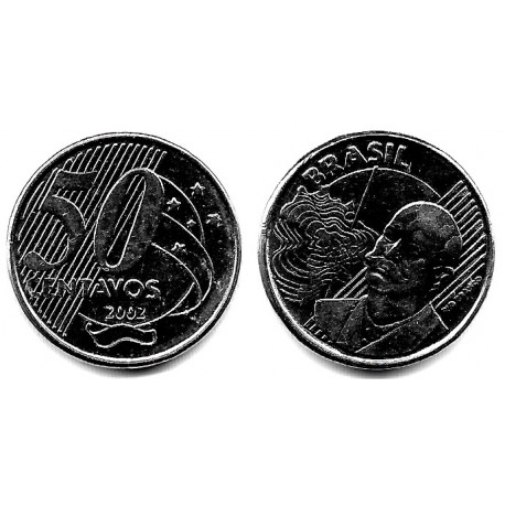 (651a) Brasil. 2002. 50 Centavos (MBC)