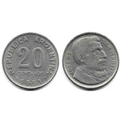 (48) Argentina. 1951. 20 Centavos (MBC)