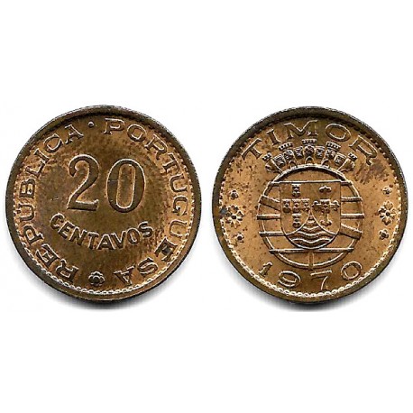 (17) Timor Oriental. 1970. 20 Centavos (EBC+)