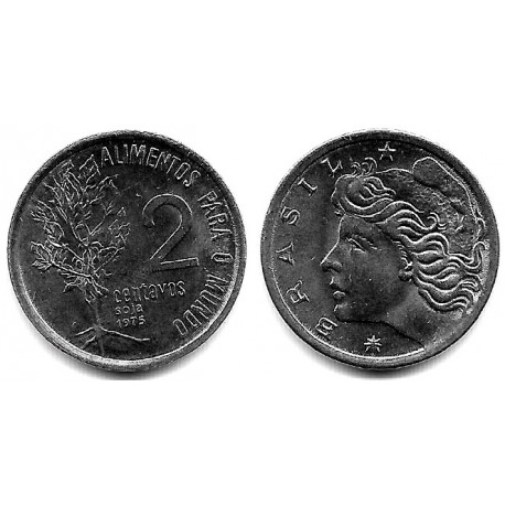 (586) Brasil. 1975. 2 Centavos (SC)