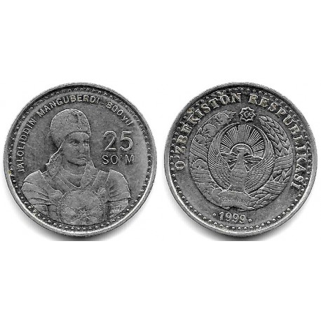 (11) Uzbekistán. 1999. 25 Som (MBC)