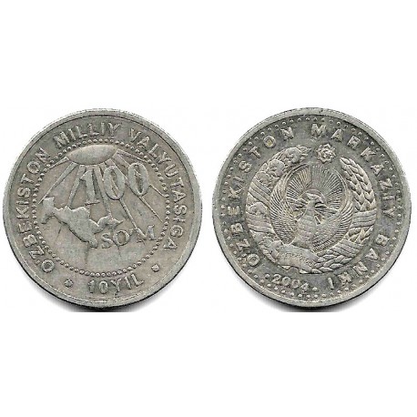 (17) Uzbekistán. 2004. 100 Som (MBC)