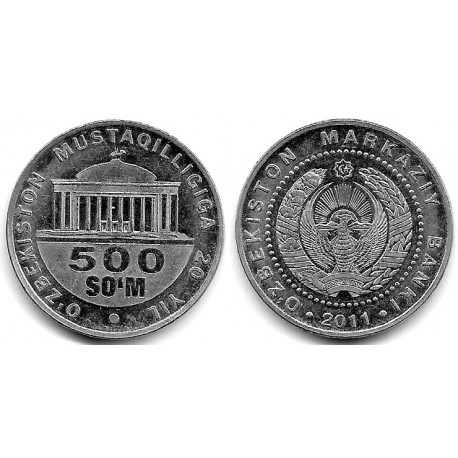 (34) Uzbekistán. 2011. 500 Som (EBC)