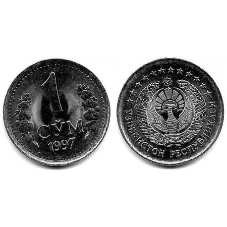 (8) Uzbekistán. 1997. 1 Som (EBC+)