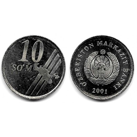(14) Uzbekistán. 2001. 10 Som (EBC+)