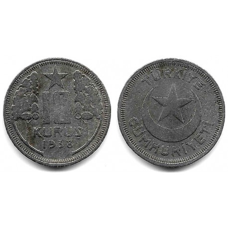 (863) Turquía. 1938. 10 Kurus (MBC-)