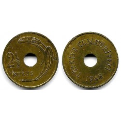 (885) Turquía. 1948. 2½ Kurus (MBC-)