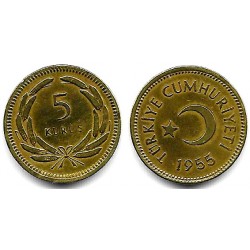 (887) Turquía. 1955. 5 Kurus (MBC)