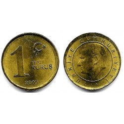 (1164) Turquía. 2005. 1 Kurus (SC)