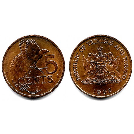 (30) Trinidad y Tobago. 1995. 5 Cents (EBC+)