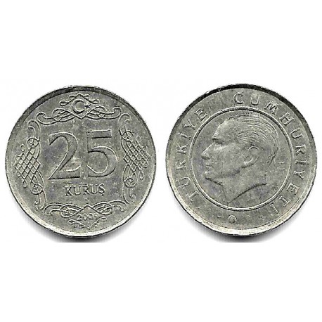 (1242) Turquía. 2009. 25 Kurus (MBC)