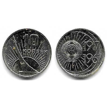 (Y136) Unión Soviética. 1967. 10 Kopeks (EBC)