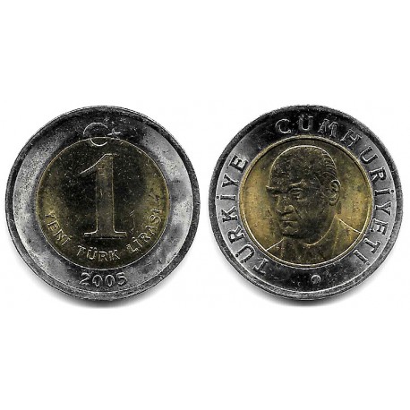 (1169) Turquía. 2005. 1 Lira  (SC-)