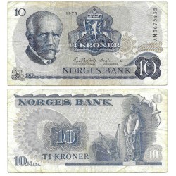 (36b) Noruega. 1975. 10 Kroner (BC)
