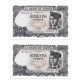 Estado Español. 1971. 500 Pesetas (EBC/EBC+) Serie W, Pareja Correlativa