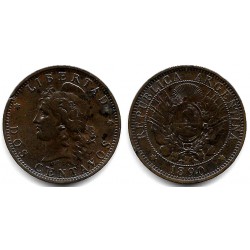 (33) Argentina. 1890. 2 Centavos (EBC-)