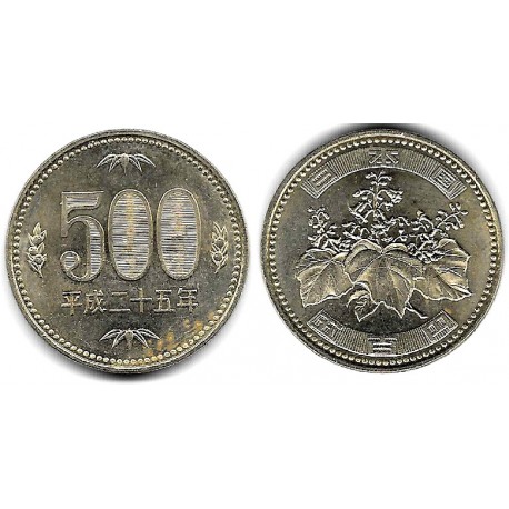 (Y125) Japón. 2013(25). 500 Yen (EBC-)