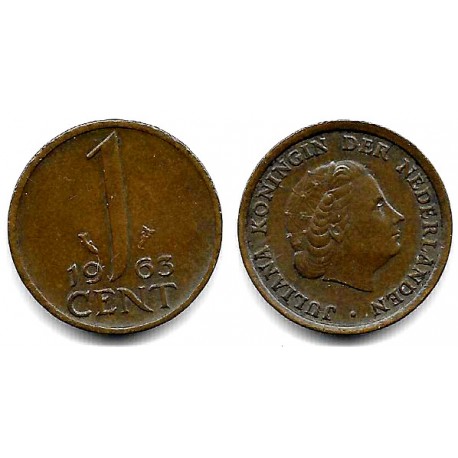 (180) Países Bajos. 1963. 1 Cent (MBC)