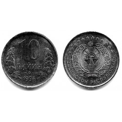 (4) Uzbekistán. 1994. 10 Tiyin (SC)