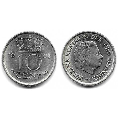 (182) Paises Bajos. 1965. 10 Cents (MBC)