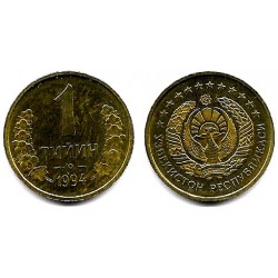 (1) Uzbekistán. 1994. 1 Tiyin (EBC+)