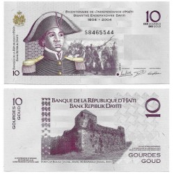 (272h) Haití. 2016. 10 Gourdes (SC)
