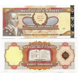 (271Ab) Haití. 2001. 20 Gourdes (SC)