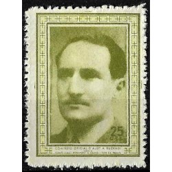 Viñeta. Comisión de Ayuda a Euskadi. 25 Céntimos (Nuevo, con señal de fijasellos)