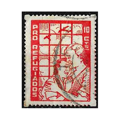 Viñeta. Pro Refugiados. ¿Petrer?. 10 Céntimos (Usado)