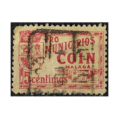 Viñeta. Pro Municipios Coin, Malaga. 5 Céntimos (Usado)