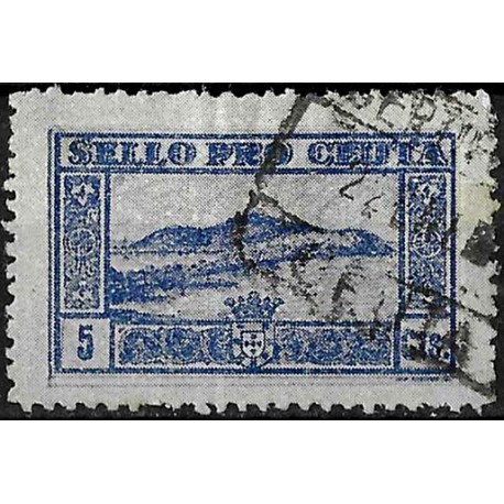 Viñeta. Sello Pro Ceuta. 5 Céntimos (Usado)